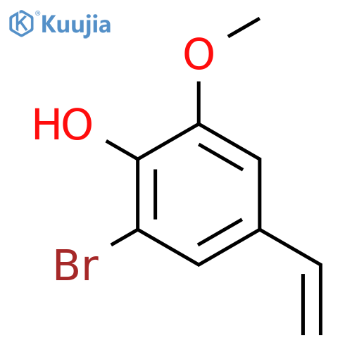 2-bromo-4-ethenyl-6-methoxyphenol structure