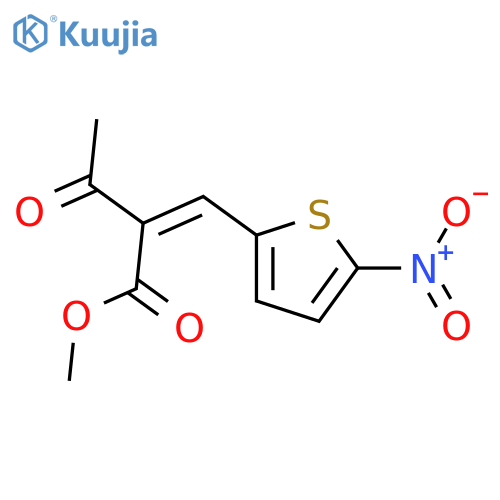 Butanoic acid,2-[(5-nitro-2-thienyl)methylene]-3-oxo-, methyl ester structure