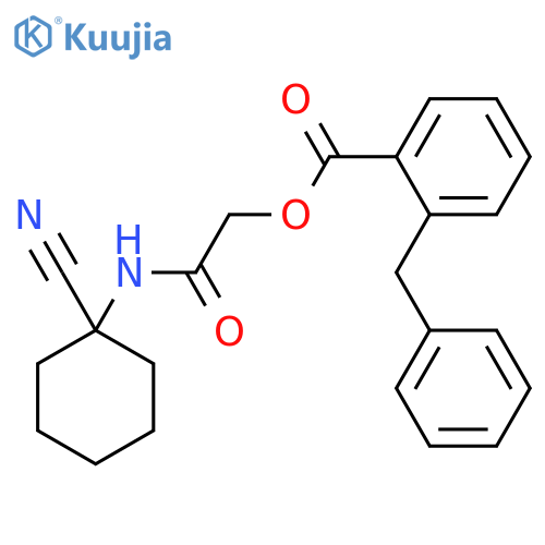 [(1-Cyanocyclohexyl)carbamoyl]methyl 2-benzylbenzoate structure