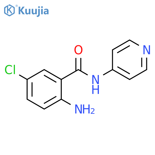 2-amino-5-chloro-N-(pyridin-4-yl)benzamide structure