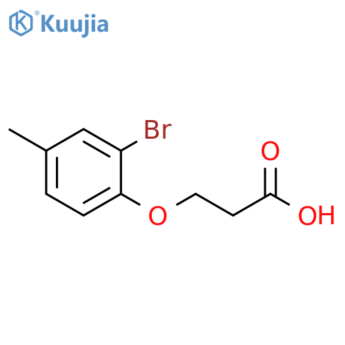 3-(2-bromo-4-methylphenoxy)propanoic acid structure