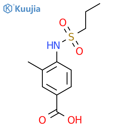 3-Methyl-4-(propane-1-sulfonamido)benzoic acid structure