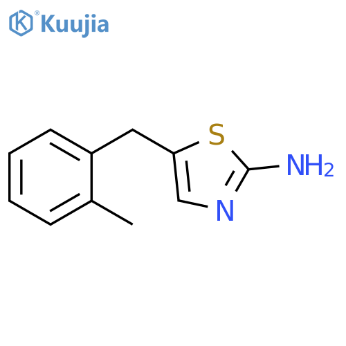 5-(2-methylphenyl)methyl-1,3-thiazol-2-amine structure