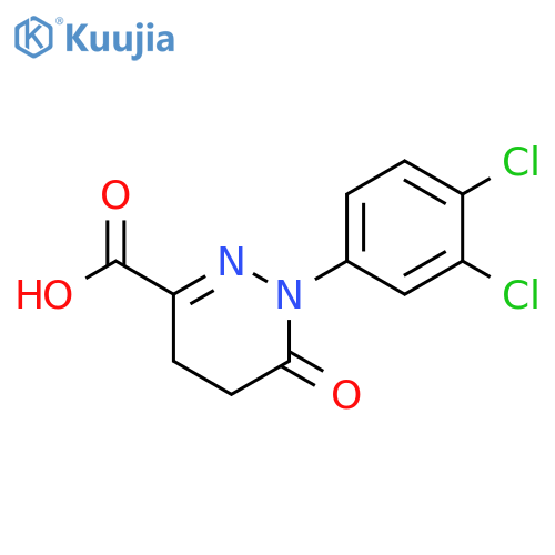 1-(3,4-dichlorophenyl)-6-oxo-1,4,5,6-tetrahydropyridazine-3-carboxylic acid structure