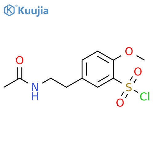 5-(2-acetamidoethyl)-2-methoxybenzene-1-sulfonyl chloride structure