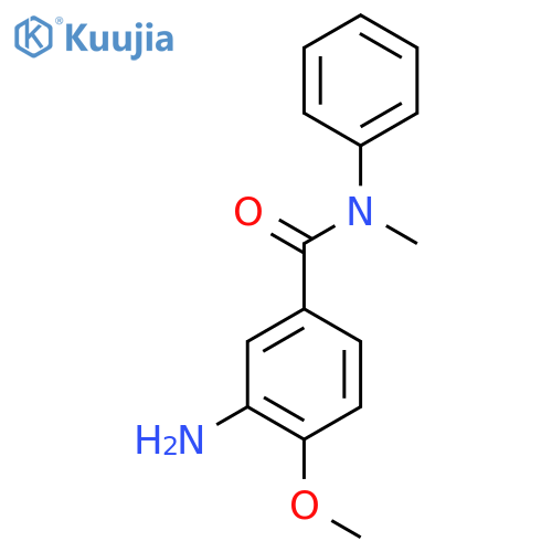 3-amino-4-methoxy-N-methyl-N-phenylbenzamide structure
