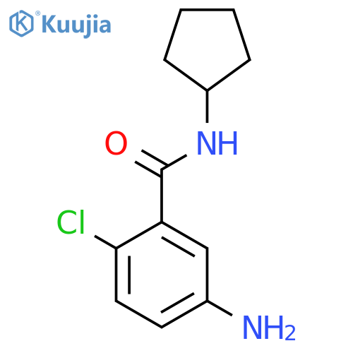 5-amino-2-chloro-N-cyclopentylbenzamide structure