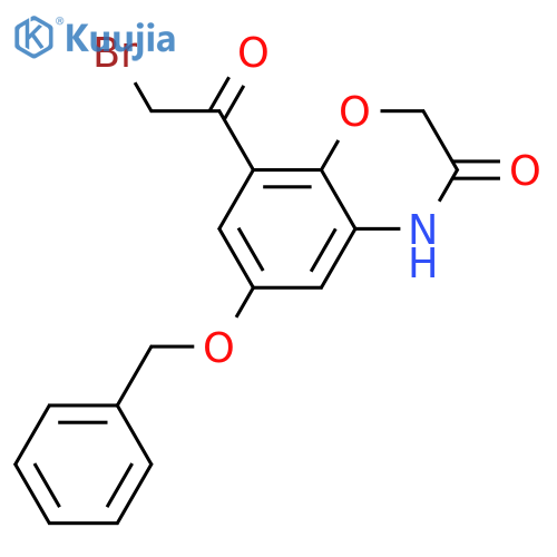 8-(Bromoacetyl)-6-(phenylmethoxy)-2H-1,4-benzoxazin-3(4H)-one structure