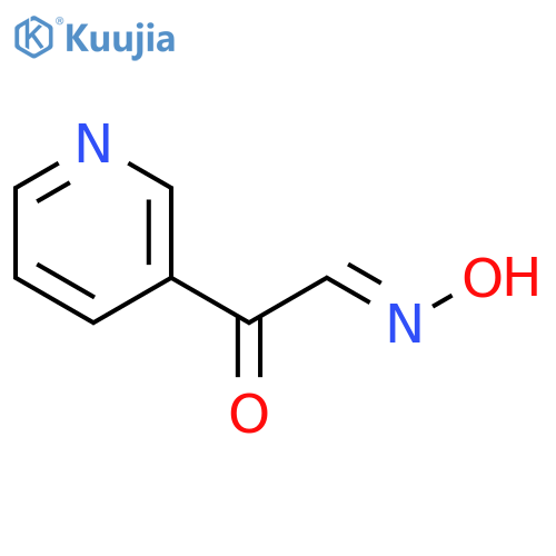 3-Pyridineacetaldehyde, α-oxo-, aldoxime, (E)- (9CI) structure