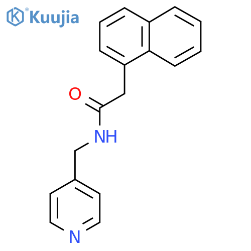 2-Naphthyl-N-(4-pyridylmethyl)ethanamide structure