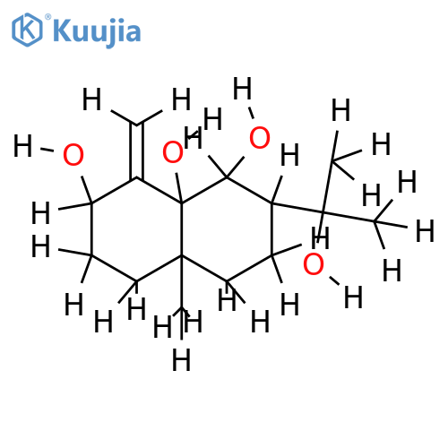 (3beta,6beta)-eudesm-4(14)-ene-3,5,6,11-tetrol structure