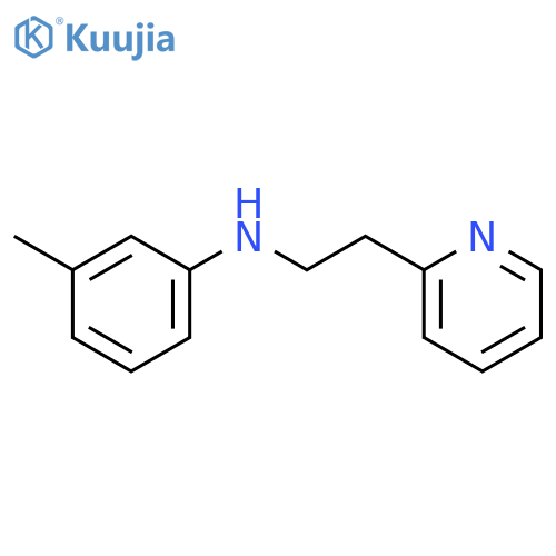 2-Pyridineethanamine, N-(3-methylphenyl)- structure