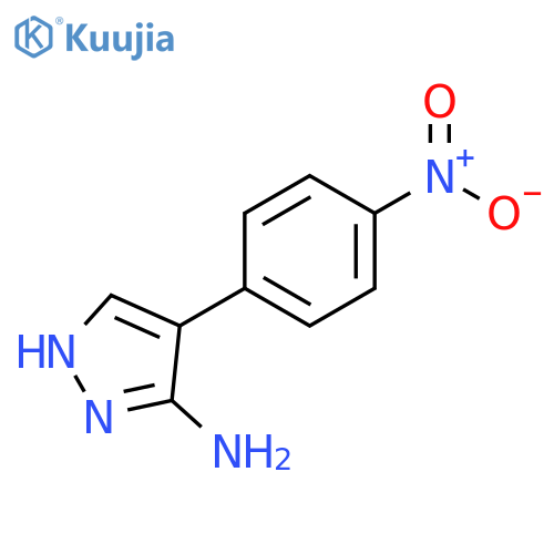 1H-Pyrazol-3-amine, 4-(4-nitrophenyl)- structure