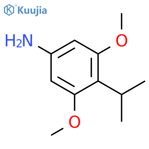 3,5-dimethoxy-4-(propan-2-yl)aniline structure