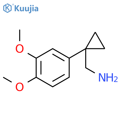 1-(3,4-dimethoxyphenyl)cyclopropylmethanamine structure