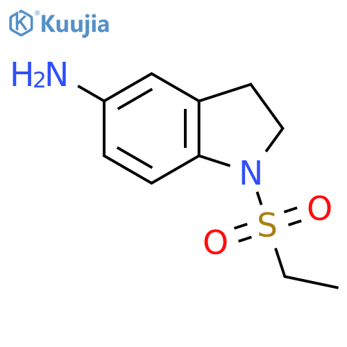 1H-Indol-5-amine, 1-(ethylsulfonyl)-2,3-dihydro- structure