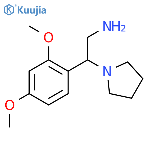2-(2,4-Dimethoxy-phenyl)-2-pyrrolidin-1-yl-ethylamine structure