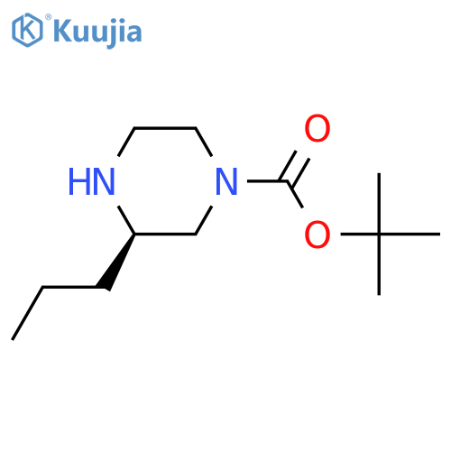 tert-butyl (3R)-3-propylpiperazine-1-carboxylate structure
