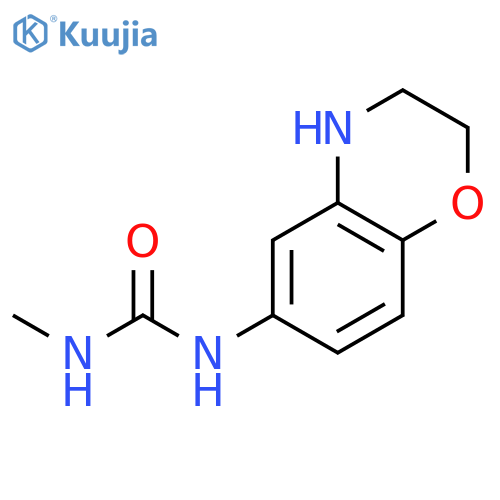 1-(3,4-dihydro-2H-1,4-benzoxazin-6-yl)-3-methylurea structure