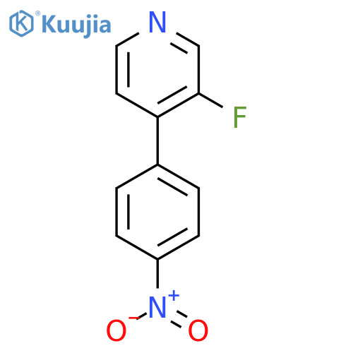 3-fluoro-4-(4-nitrophenyl)pyridine structure