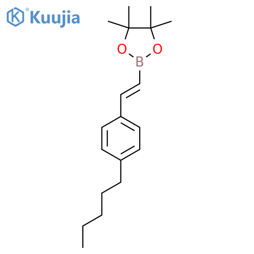(E)-4,4,5,5-Tetramethyl-2-(4-pentylstyryl)-1,3,2-dioxaborolane structure