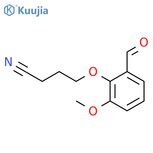 4-(2-FORMYL-6-METHOXYPHENOXY)BUTANENITRILE structure