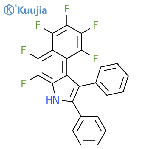 3H-Benz[e]indole, 4,5,6,7,8,9-hexafluoro-1,2-diphenyl- structure
