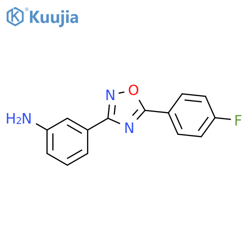 3-5-(4-Fluorophenyl)-1,2,4-oxadiazol-3-ylaniline structure