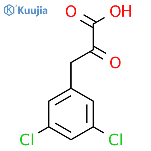 3-(3,5-dichlorophenyl)-2-oxopropanoic acid structure