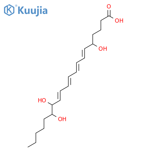 6,8,10,12-Eicosatetraenoicacid, 5,14,15-trihydroxy- (9CI) structure