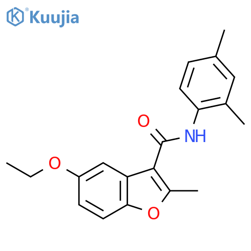 N-(2,4-dimethylphenyl)-5-ethoxy-2-methyl-1-benzofuran-3-carboxamide structure