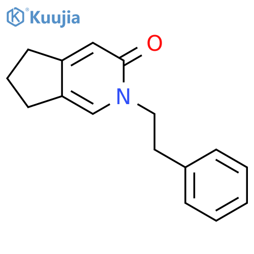 3H-Cyclopenta[c]pyridin-3-one, 2,5,6,7-tetrahydro-2-(2-phenylethyl)- structure