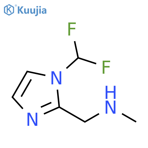 {1-(difluoromethyl)-1H-imidazol-2-ylmethyl}(methyl)amine structure