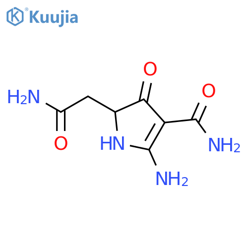 2-amino-5-(carbamoylmethyl)-4-oxo-4,5-dihydro-1H-pyrrole-3-carboxamide structure