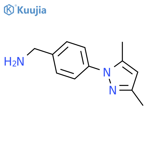 4-(3,5-dimethyl-1H-pyrazol-1-yl)phenylmethanamine structure