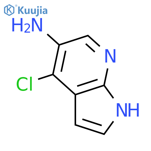 4-chloro-1H-Pyrrolo[2,3-b]pyridin-5-amine structure