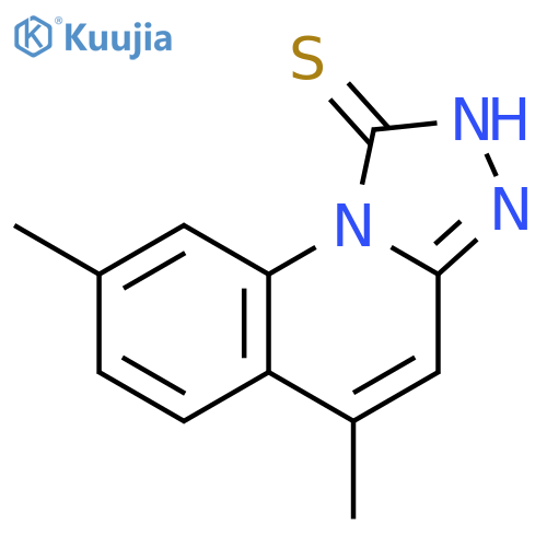 5,8-dimethyl-1,2,4triazolo4,3-aquinoline-1-thiol structure