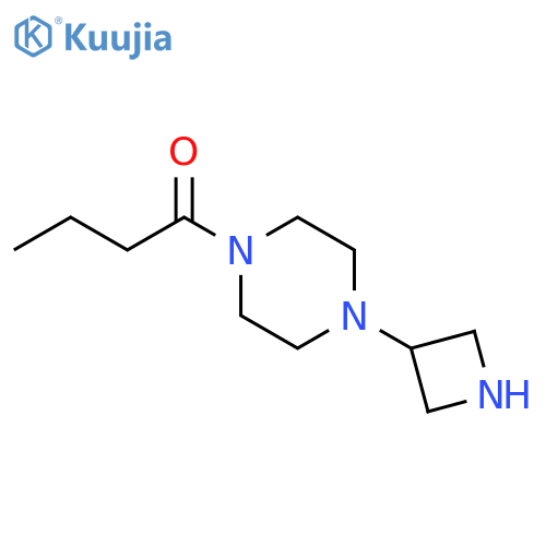 1-Butanone, 1-[4-(3-azetidinyl)-1-piperazinyl]- structure