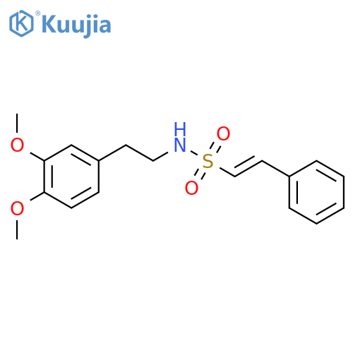 N-[2-(3,4-dimethoxyphenyl)ethyl]-2-phenylethene-1-sulfonamide structure
