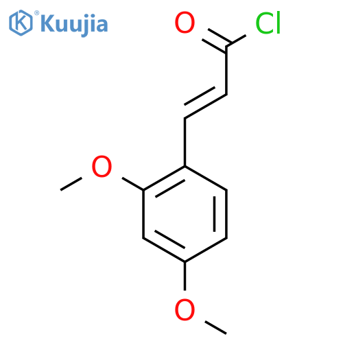 (E)-3-(2,4-Dimethoxyphenyl)prop-2-enoyl chloride structure