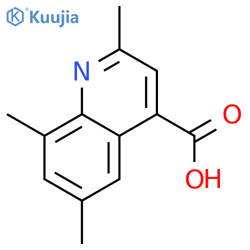 2,6,8-Trimethylquinoline-4-carboxylic acid structure