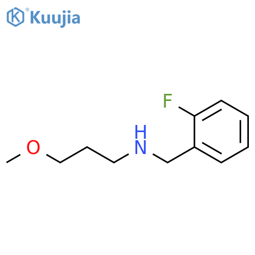 (2-fluorophenyl)methyl(3-methoxypropyl)amine structure