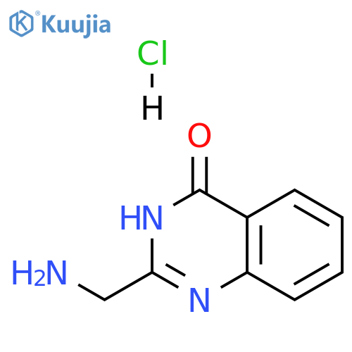 2-(aminomethyl)-3,4-dihydroquinazolin-4-one hydrochloride structure