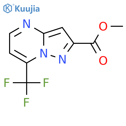 Methyl 7-(trifluoromethyl)pyrazolo[1,5-a]pyrimidine-2-carboxylate structure