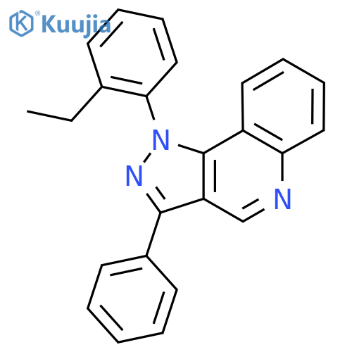 1-(2-ethylphenyl)-3-phenyl-1H-pyrazolo4,3-cquinoline structure