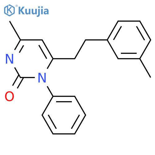 2(1H)-Pyrimidinone, 4-methyl-6-[2-(3-methylphenyl)ethyl]-1-phenyl- structure