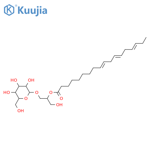 Glycerol 2-alkanoates; Glycerol 2-(9Z,12Z,15Z-octadecatrienoate), 1-O-β-D-Galactopyranoside structure