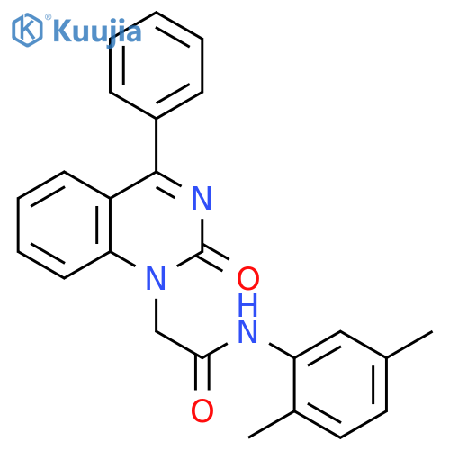 N-(2,5-dimethylphenyl)-2-(2-oxo-4-phenyl-1,2-dihydroquinazolin-1-yl)acetamide structure