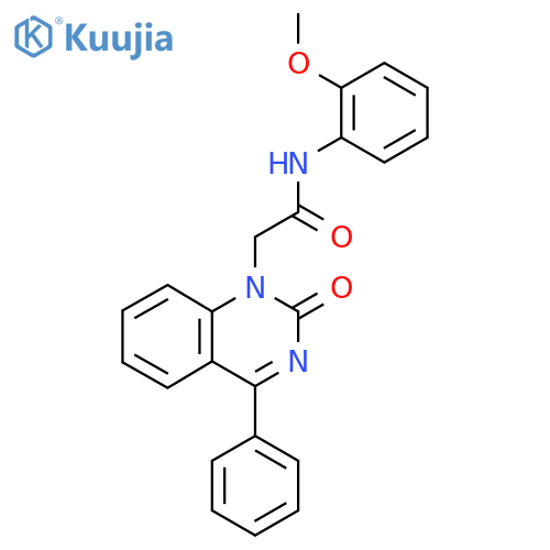 N-(2-methoxyphenyl)-2-(2-oxo-4-phenyl-1,2-dihydroquinazolin-1-yl)acetamide structure