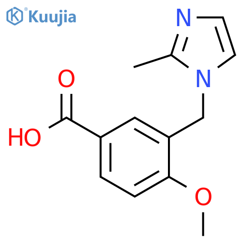 4-Methoxy-3-(2-methyl-1H-imidazol-1-yl)methylbenzoic Acid structure